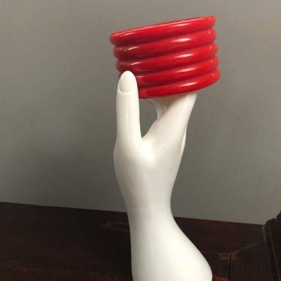 Rockabilly Red Massive Statement Bracelet - Picture 2 of 8